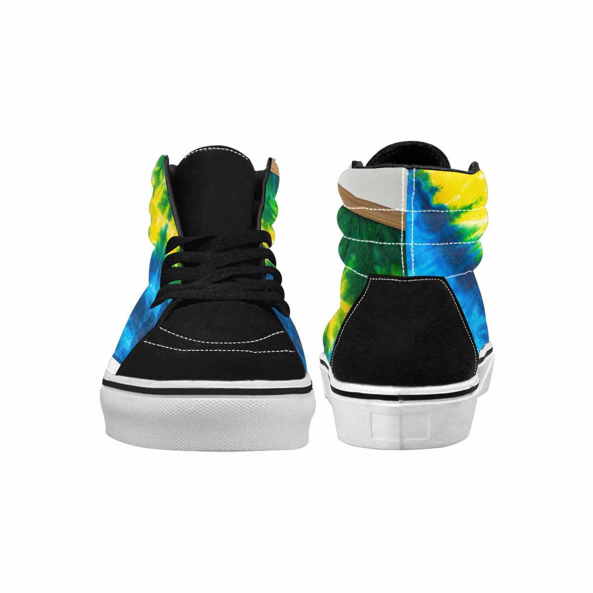 WOMEN'S Tie Dye Classic High Top Canvas Neon Fantasy Sneakers