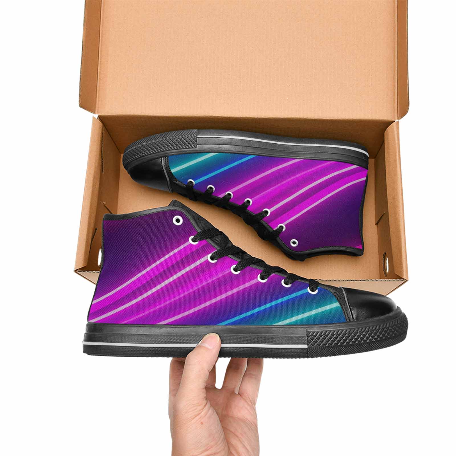 WOMEN'S 80S Neon Cartoon High Top Canvas Dreamcore Shoes