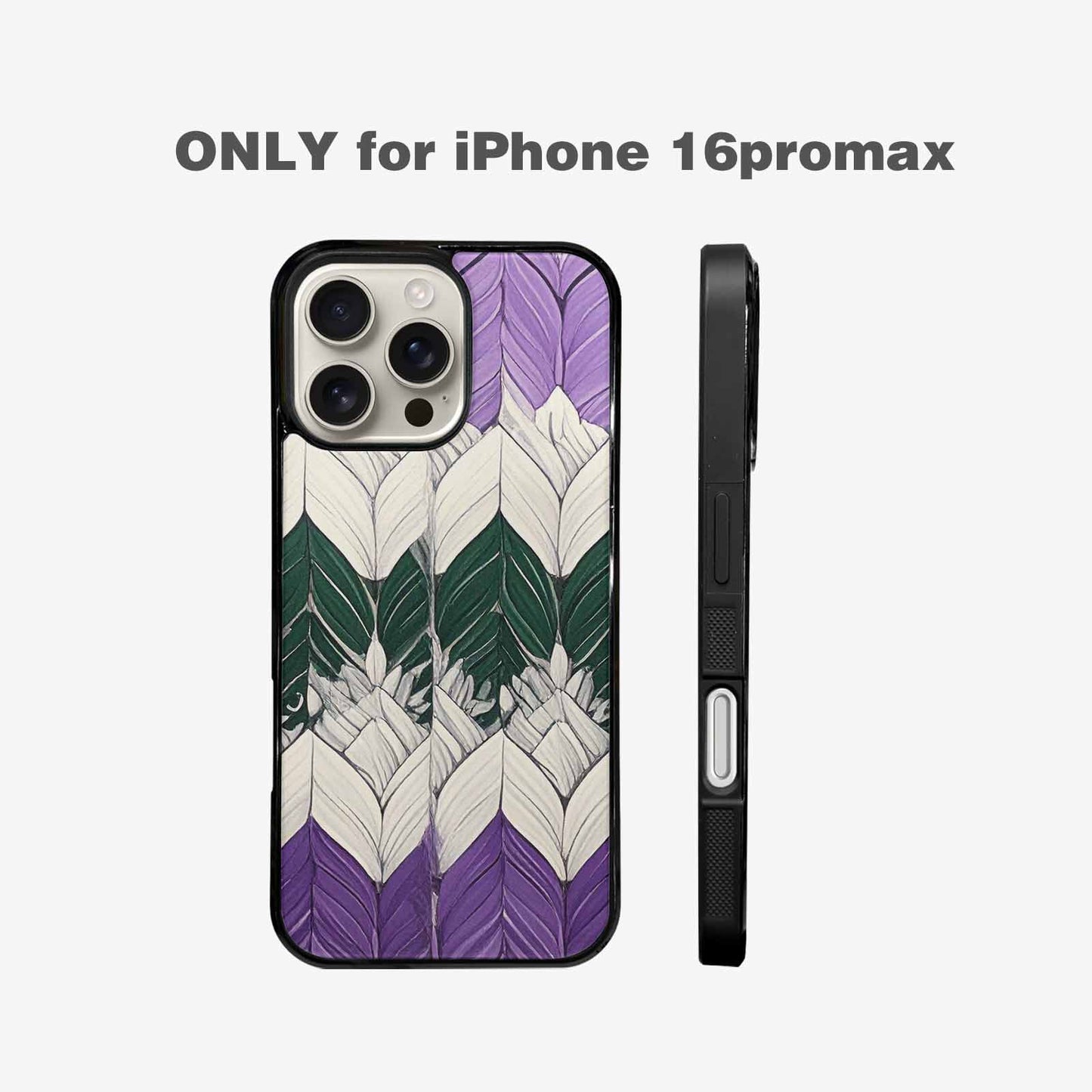 iPhone 16 Pro Max Case — Genderqueer Flag Color Theme Small Rainbow, Customized Protective Case