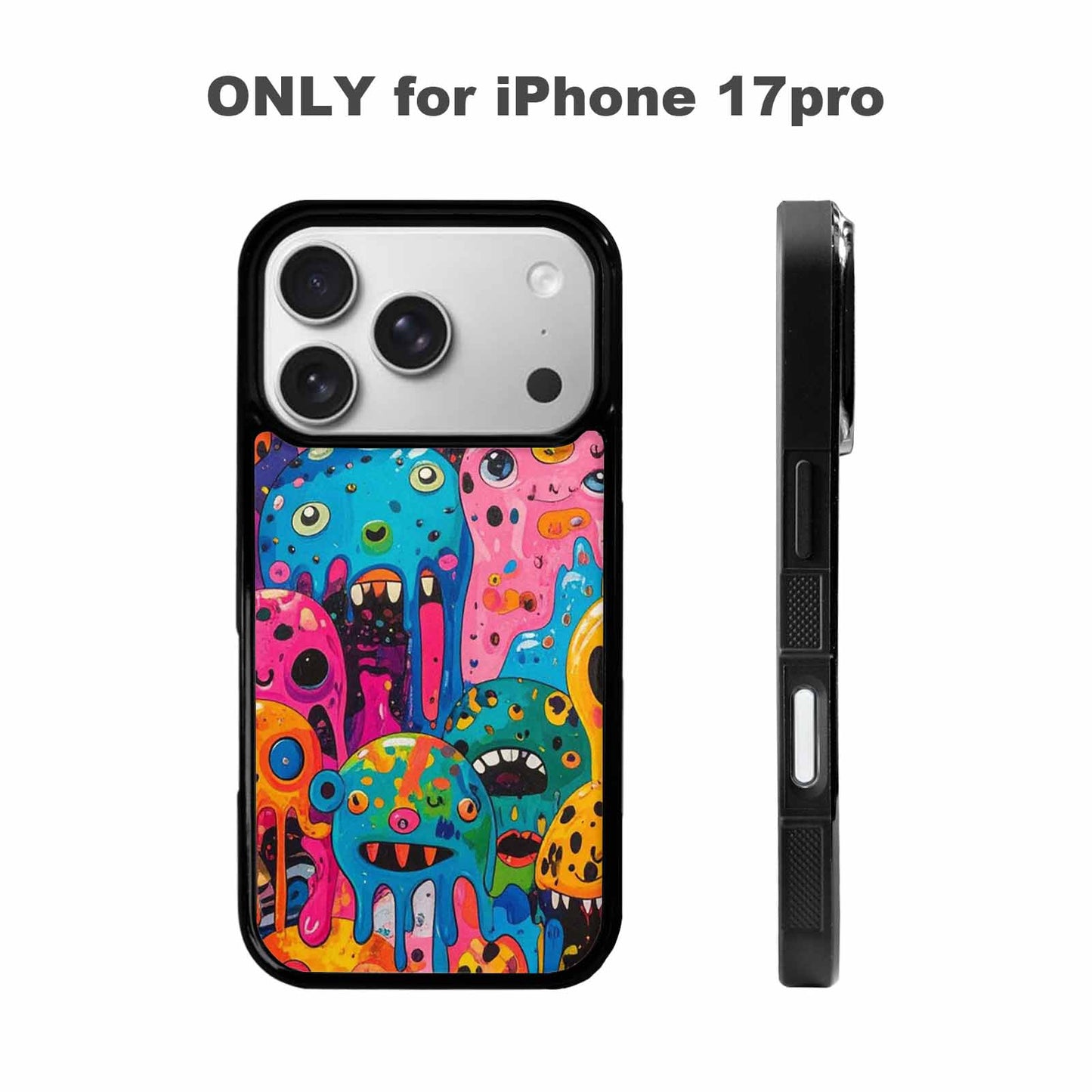 iPhone 17 Pro Case — Melting Aliens Pattern Hundreds Of Alien, Original Design Phone Case