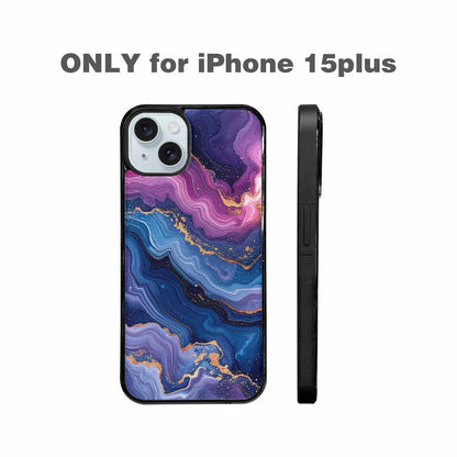 iPhone 15 Plus Case — Marble Galaxy, Custom Art Phone Cover