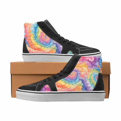 WOMEN'S Tie Dye High Top Canvas Bold Print Y2K Limited Edition Sneakers