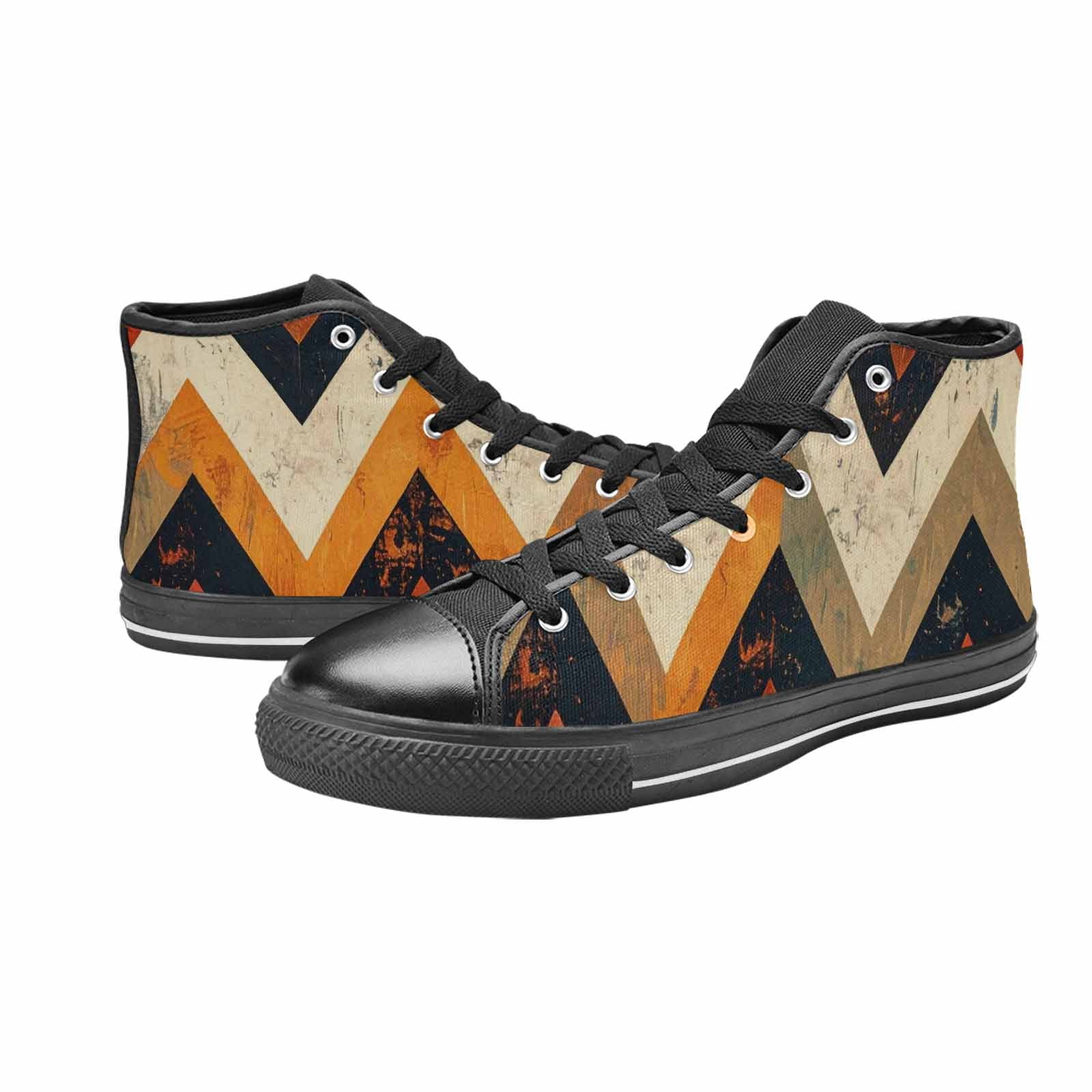 MEN'S Southwestern Geometric Diamond High Top Canvas Dreamcore Shoes