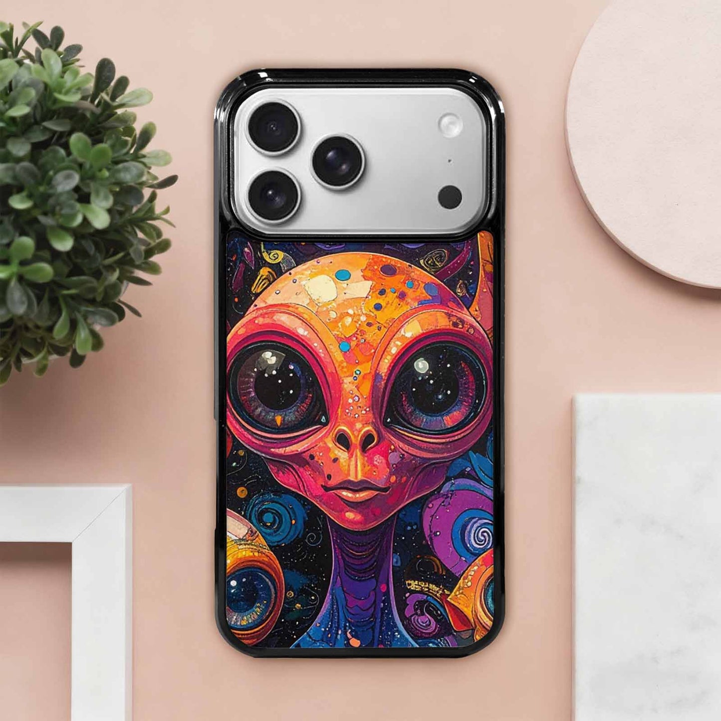 iPhone 17 Pro Max Case — Cartoon Alien Characters Alien Scifi, Original Design Phone Case