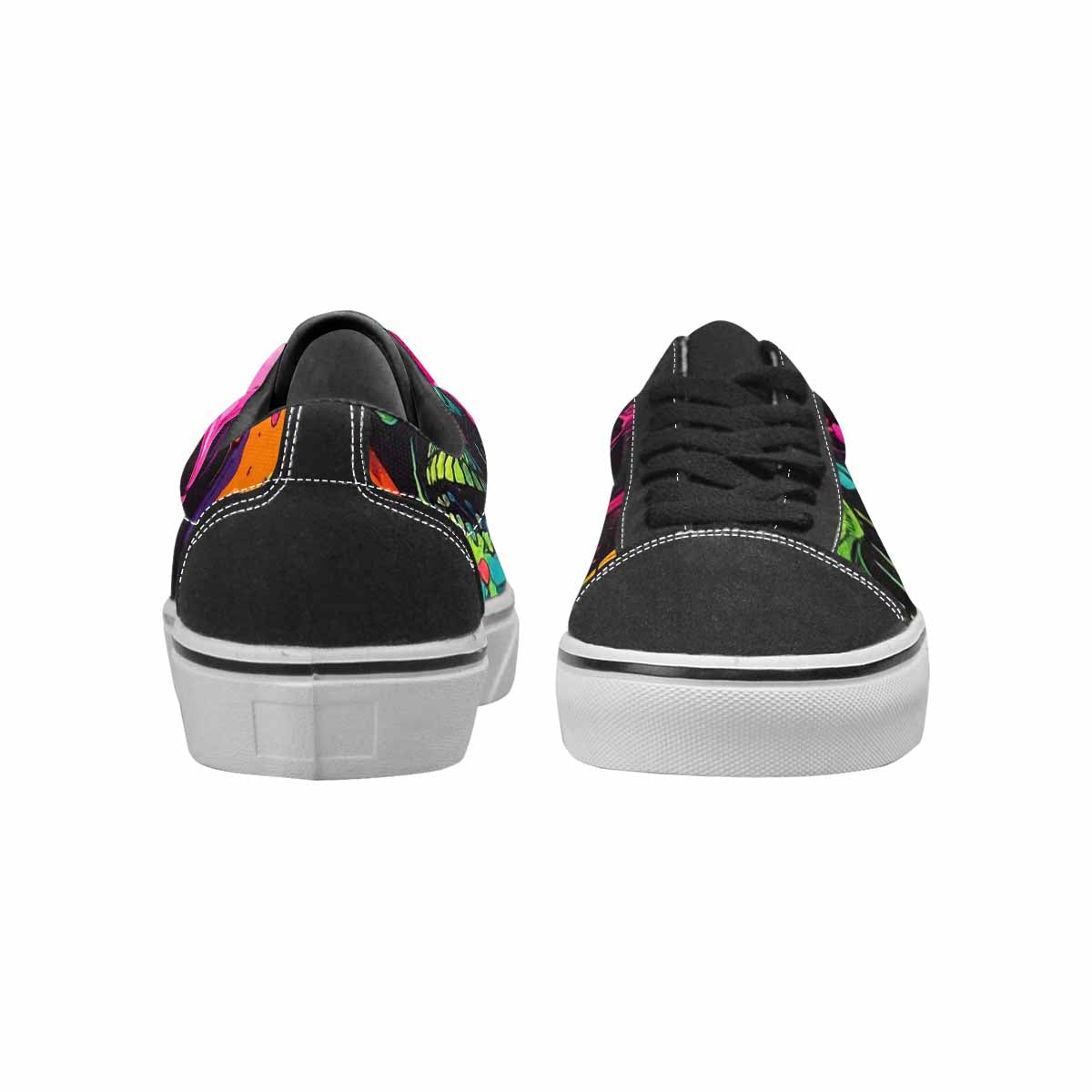 WOMEN'S Vibrant Camo 1000 S Lace-Up Canvas Surreal Custom Shoes