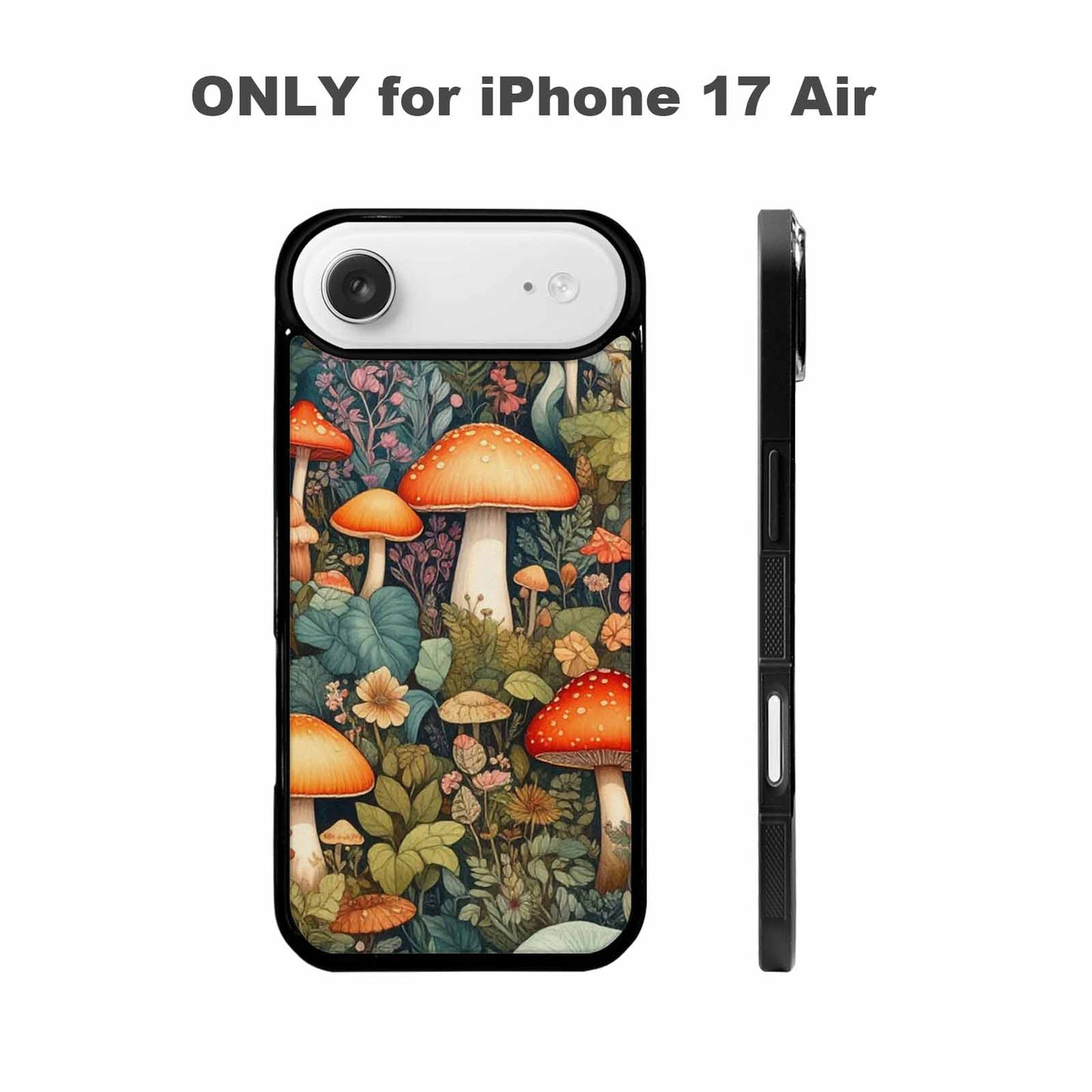 iPhone 17 Air Case — Mushrooms Botanicalmushrooms P Nqy Floral, Custom Printed Phone Case
