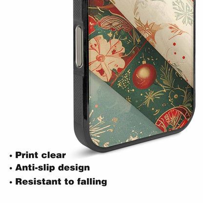 iPhone 16 Pro Max Case — Christmas Wrapping Paper Pattern Art Wallpaper, Personalized Phone Case
