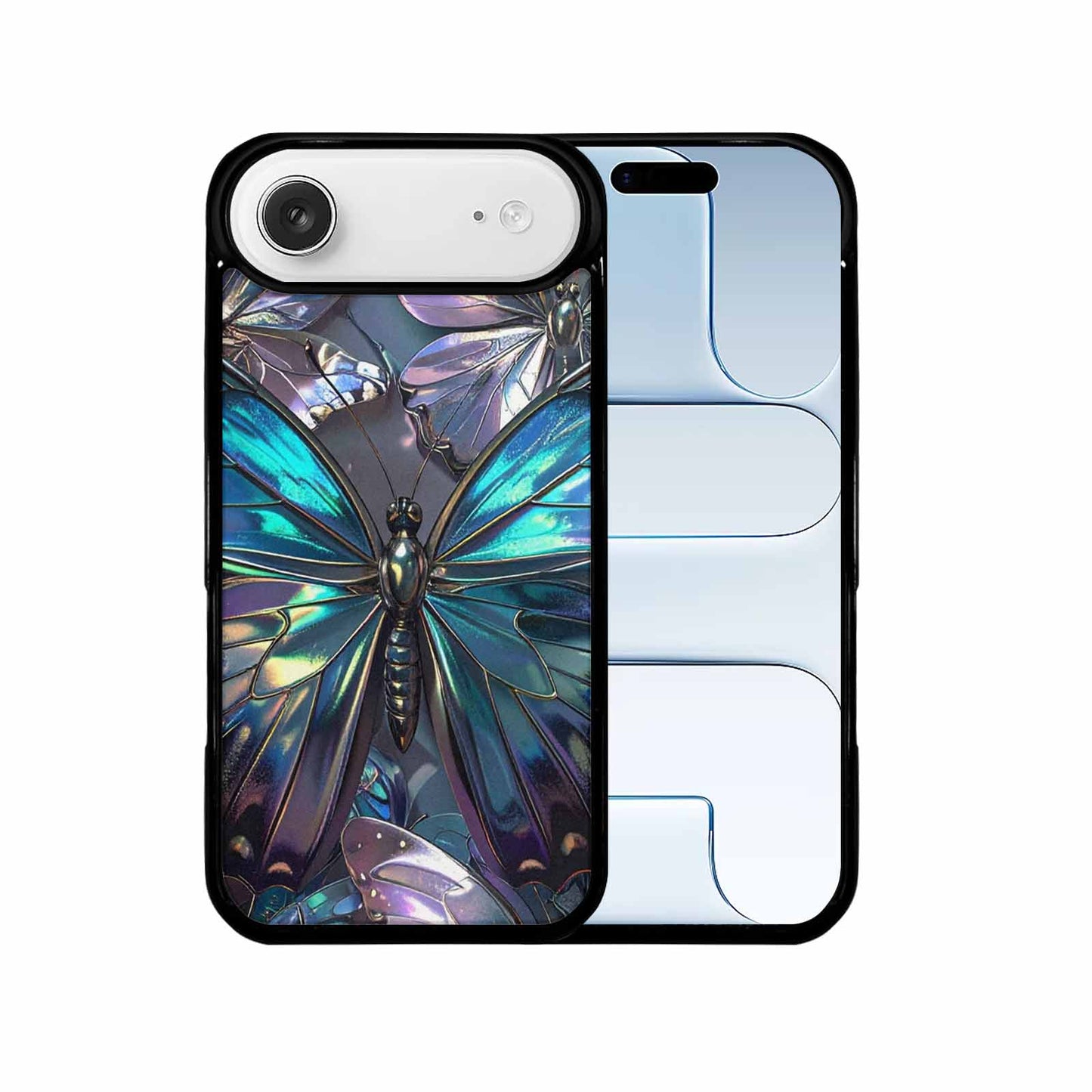 iPhone 17 Air Case — Iridescent Zodiac Butterfly Original Art, Custom Phone Case