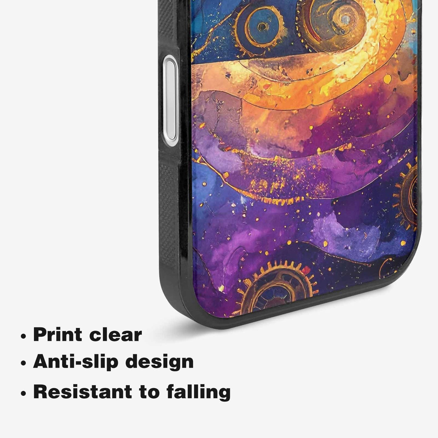 iPhone 16 Plus Case — Steampunk Galaxy, Unique Phone Case Design
