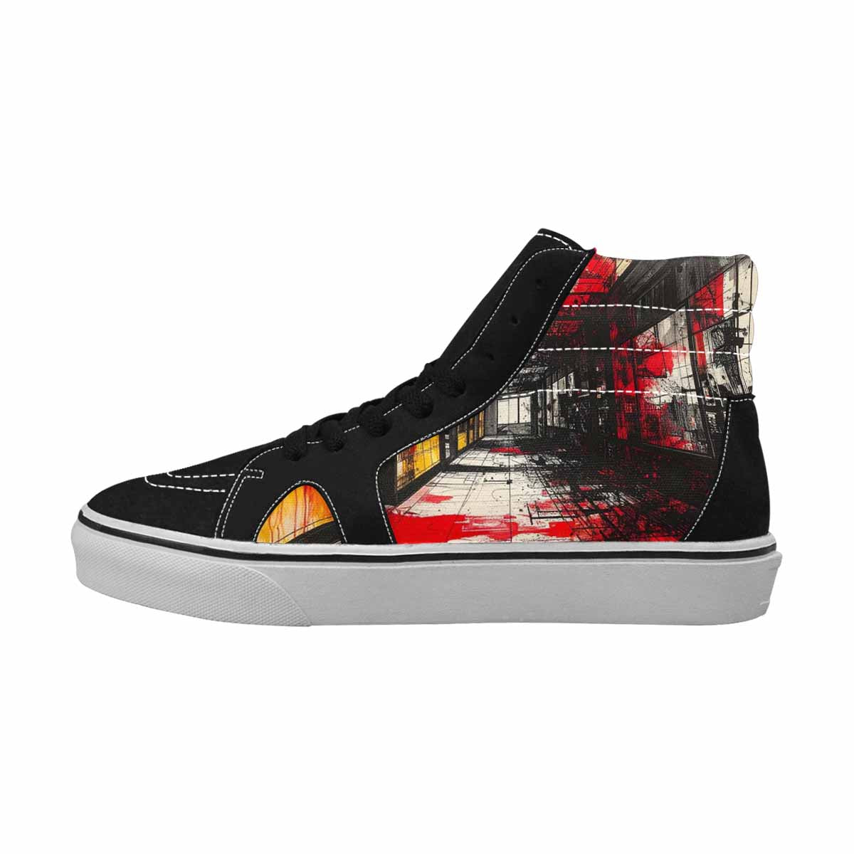 MEN'S Liminal Space Fragment High Top Canvas Vivid Sneakers