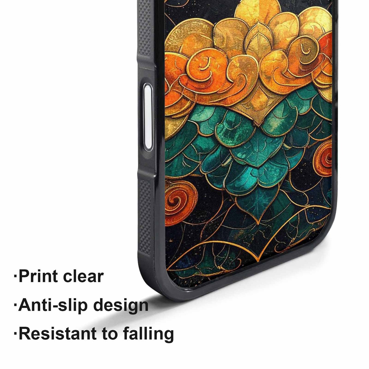 iPhone 17 Pro Max Case — Dragon Scale Fantasy Art Original Art, Custom Printed Phone Case