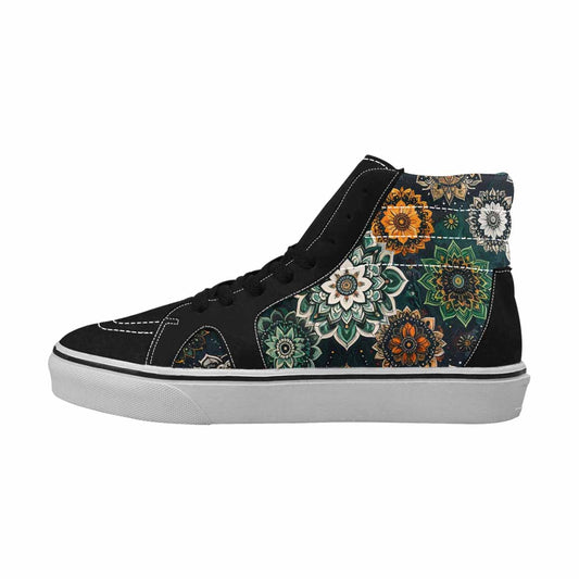 MEN'S Mandala High Top Canvas Surreal Custom Shoes