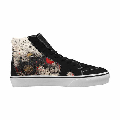 MEN'S Zodiac Constellation High Top Canvas Wallpaper Art Custom Sneakers