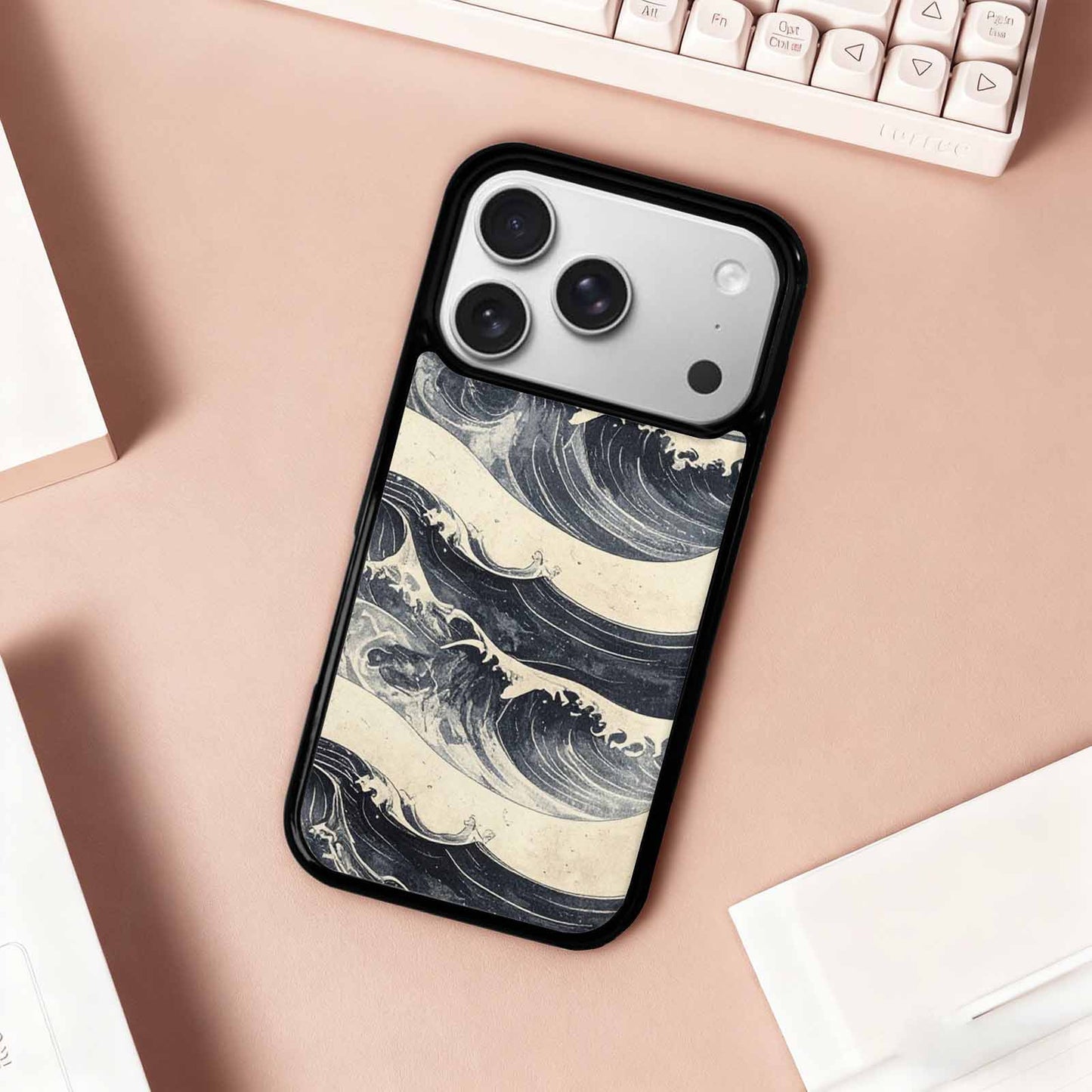iPhone 17 Pro Case — Vintage Americana Wave Retro Vintage, Custom Made Phone Cover