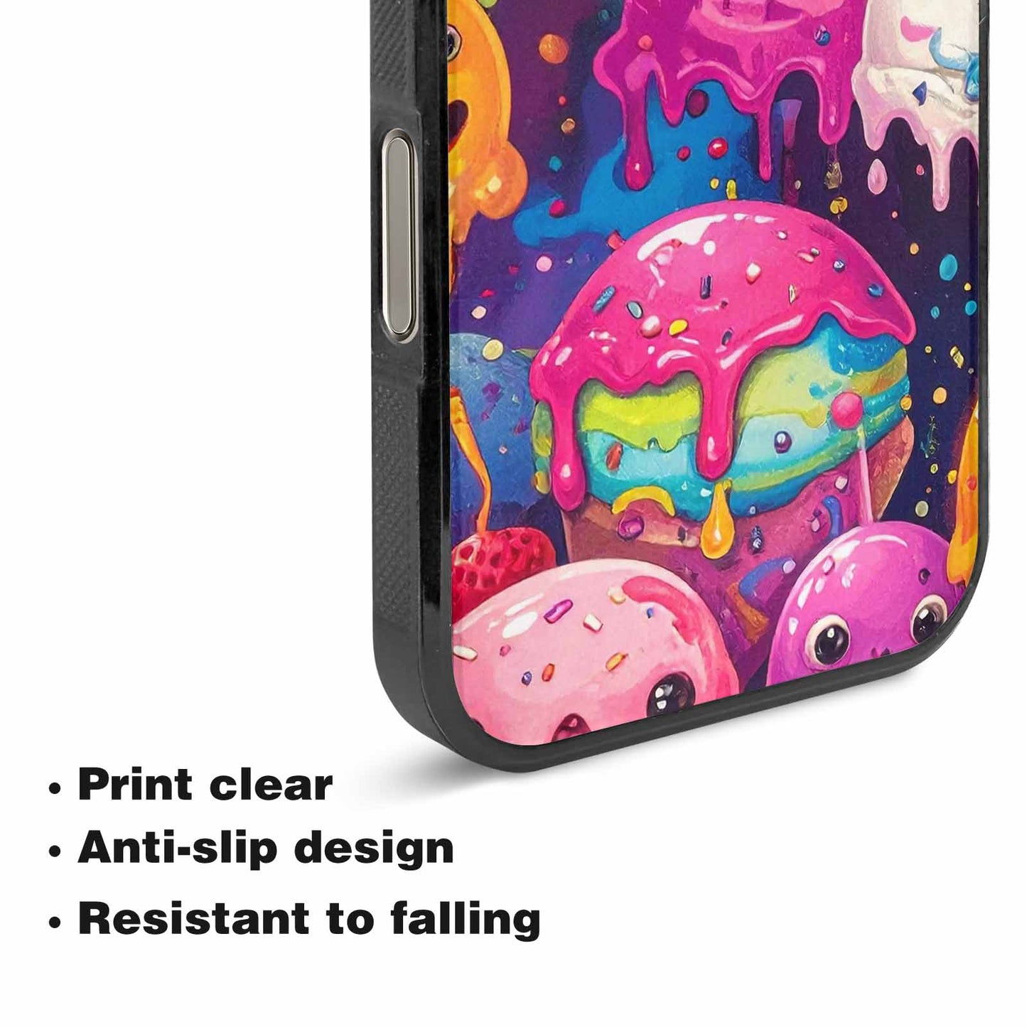 iPhone 16 Pro Max Case — Melting Ice Cream Monster Charac, Custom Art Phone Cover