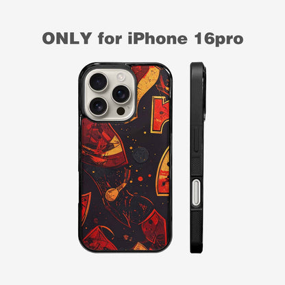 iPhone 16 Pro Case — Dice And Casino Pattern Seamless Repeat, Custom Phone Case