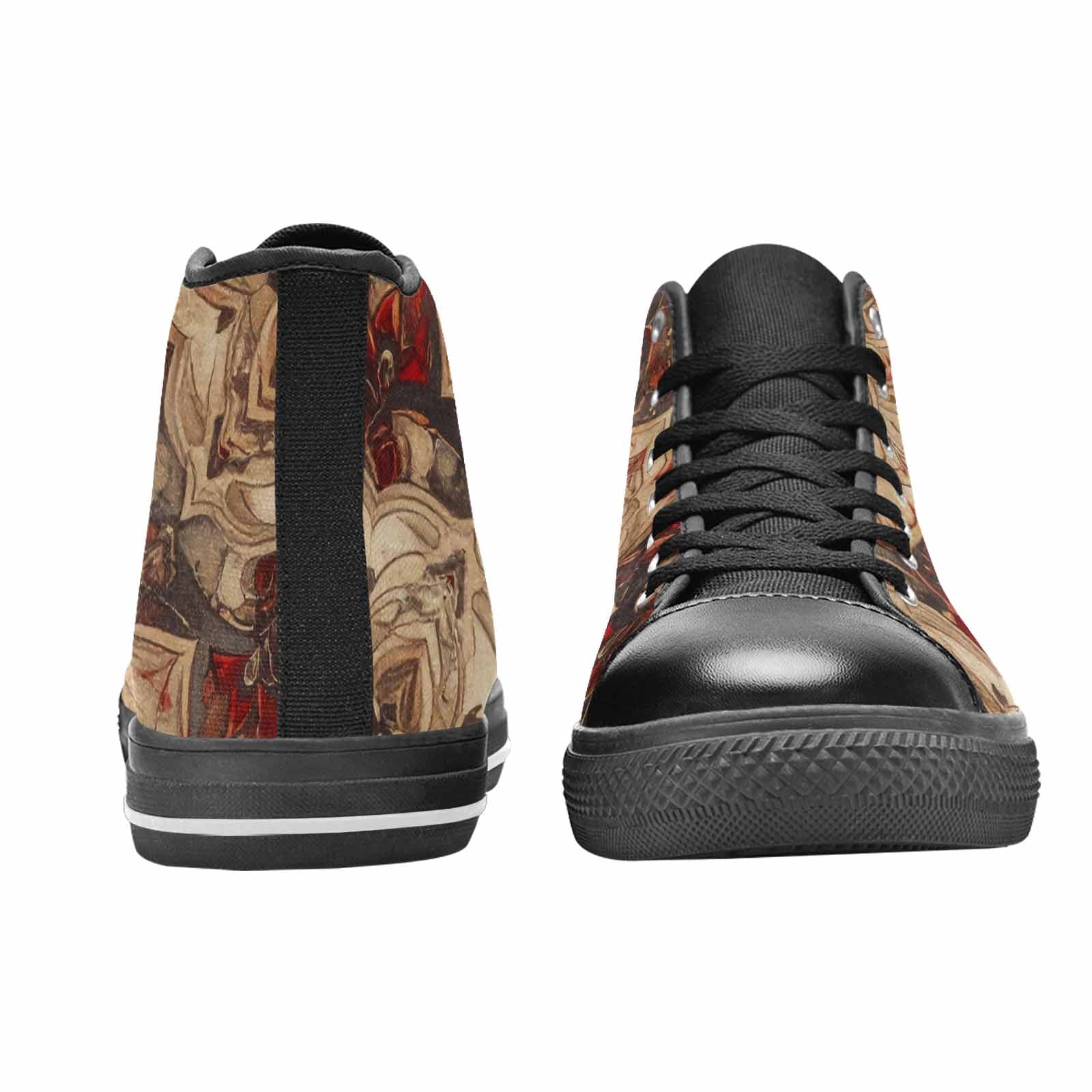 MEN'S Mandala High Top Canvas Wallpaper Art Sneakers