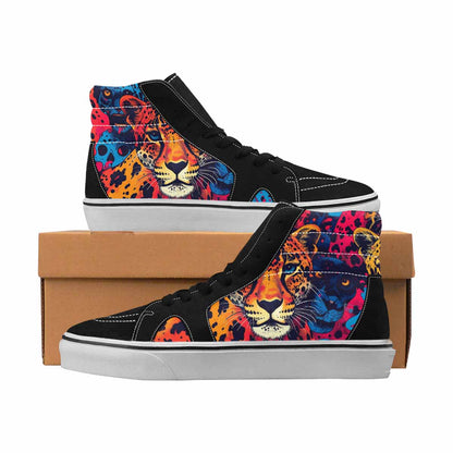 MEN'S Snake Print Skull Vibrant Background Ferion