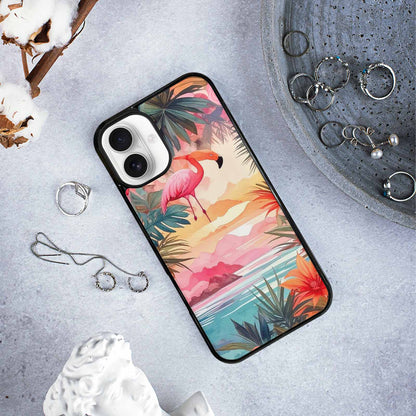 iPhone 16 Plus Case — Flamingo Tropical Flamingo Tropical Pattern Hundreds, Unique Phone Case Design
