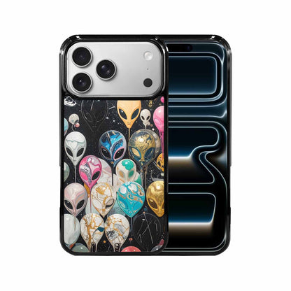 iPhone 17 Pro Max Case — Aliens Marblealiens Pattern Alien Scifi, Custom Made Phone Cover