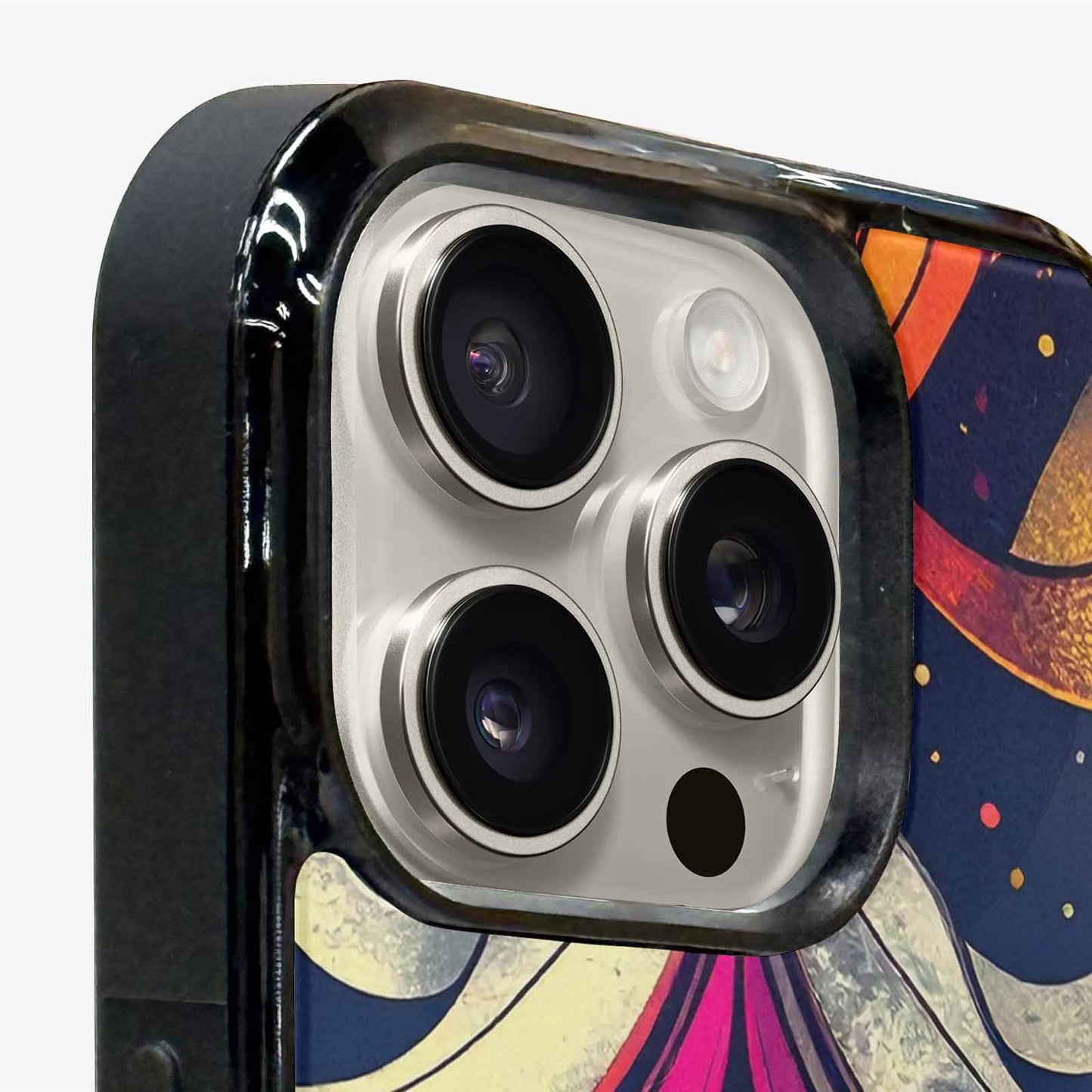 iPhone 16 Pro Case — 1970s Disco Cartoon Art Pattern, Custom Print Case Cover