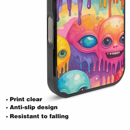 iPhone 16 Pro Max Case — Aliens Tie Dyemelting Aliens P, Custom Print Case Cover