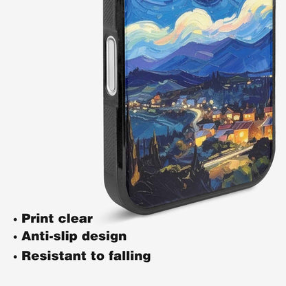 iPhone 16 Case — Starry Night Van Gogh Paint Art, Custom Designed Case Cover