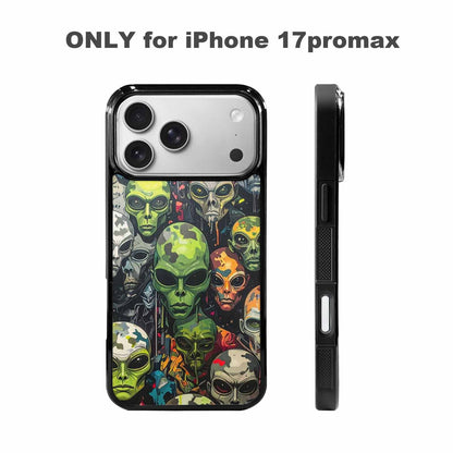 iPhone 17 Pro Max Case — Aliens Camo Aliens Alien Scifi, Custom Art Phone Cover