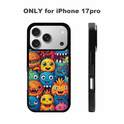 iPhone 17 Pro Case — Small Cartoon Monster Character Pattern Cartoon, Customized Protective Case