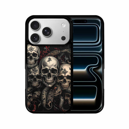 iPhone 17 Pro Case — Skull Dark Art Gothic Print Gothic, Custom Designed Case Cover