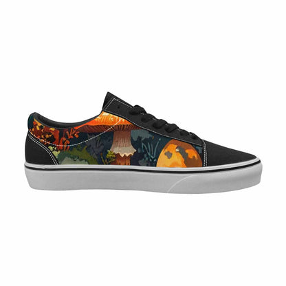 WOMEN'S Mushrooms  Camo Mushrooms Lace-Up Canvas Grunge Custom Shoes