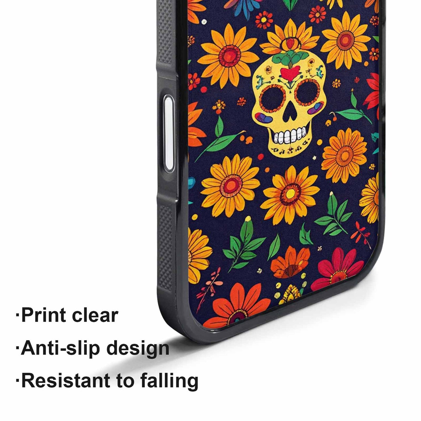 iPhone 17 Air Case — Sunflowers And Skulls Gothic Skulls, Custom Designed Case Cover
