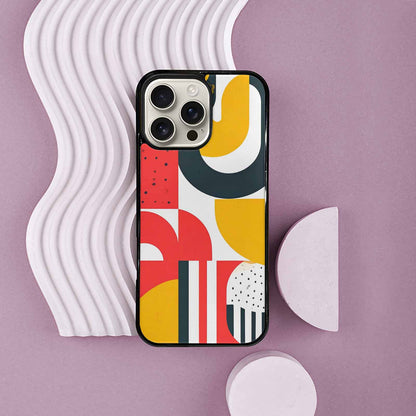 iPhone 16 Pro Max Case — 1990s Memphis Art Pattern, Personalized Phone Case