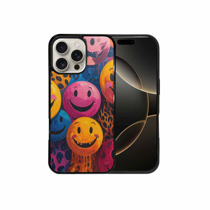 iPhone 16 Pro Max Case — Smiley Faces Animal Printsmile P7v, Custom Designed Case Cover