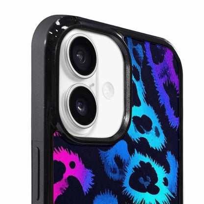 iPhone 17 Case — Leopard Print Neon Animal Print, Custom Designed Case Cover
