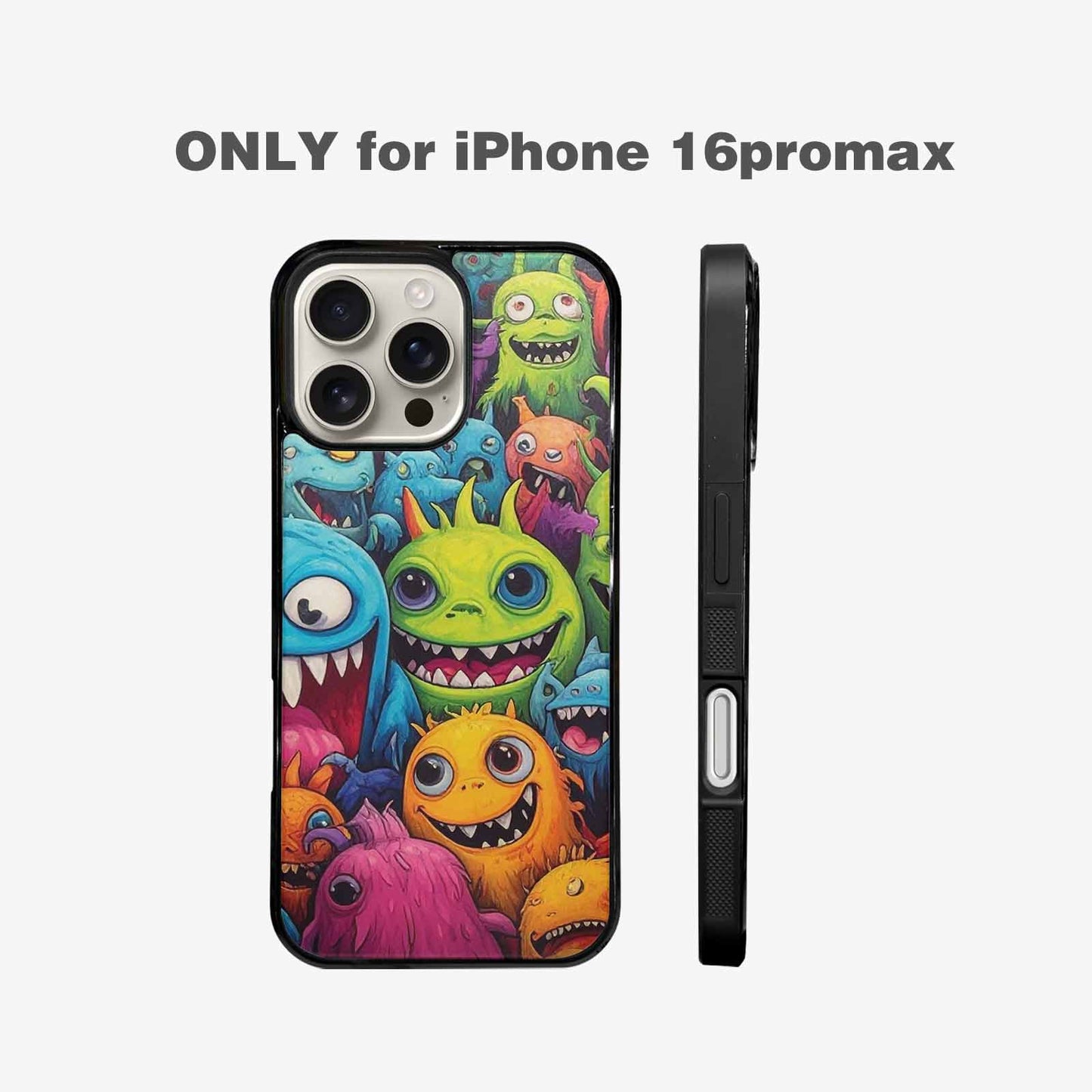 iPhone 16 Pro Max Case — Monsters General Cartoon Monst 0p8, Custom Printed Phone Case