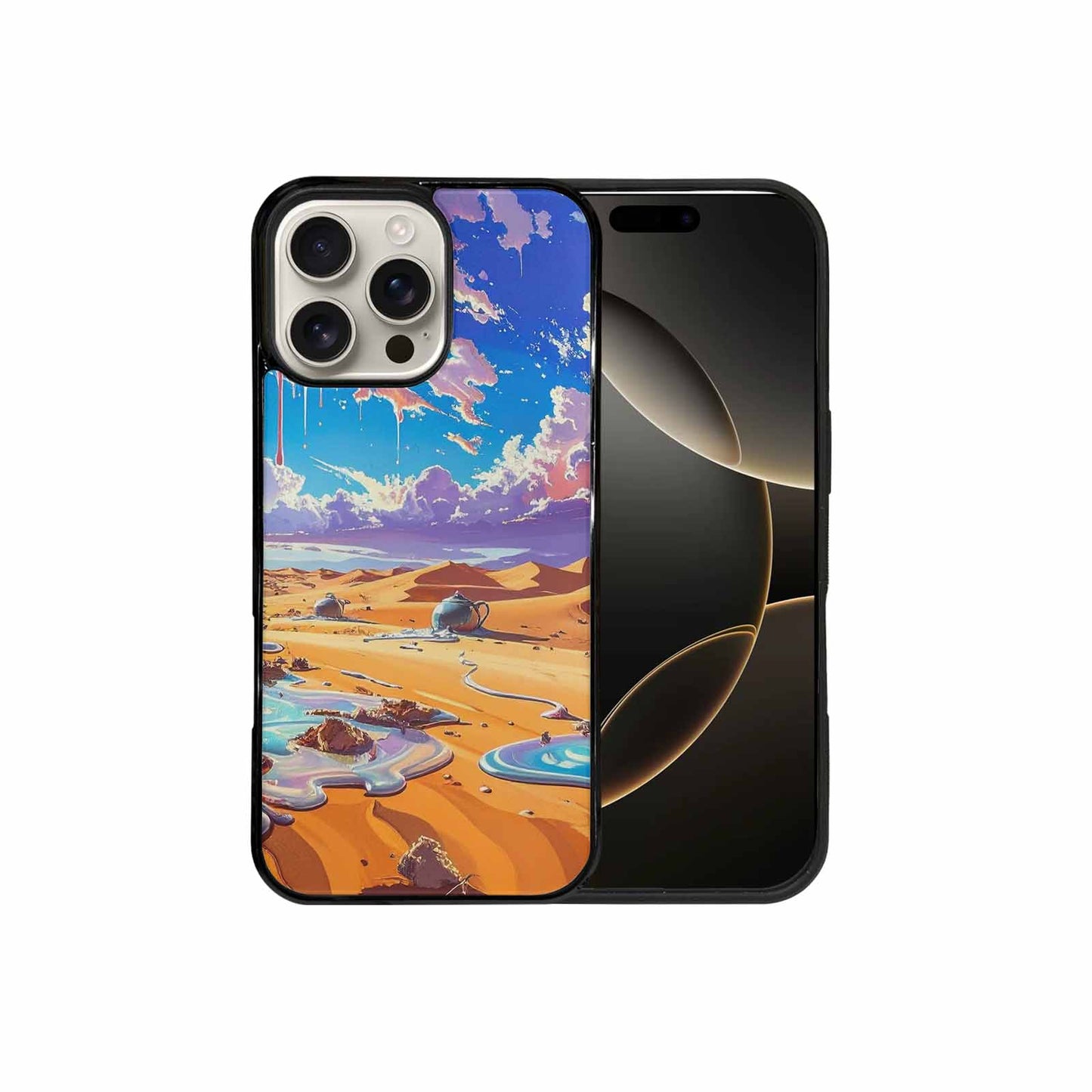 iPhone 16 Pro Max Case — Surrealist Desert Dreamscape, Customized Protective Case