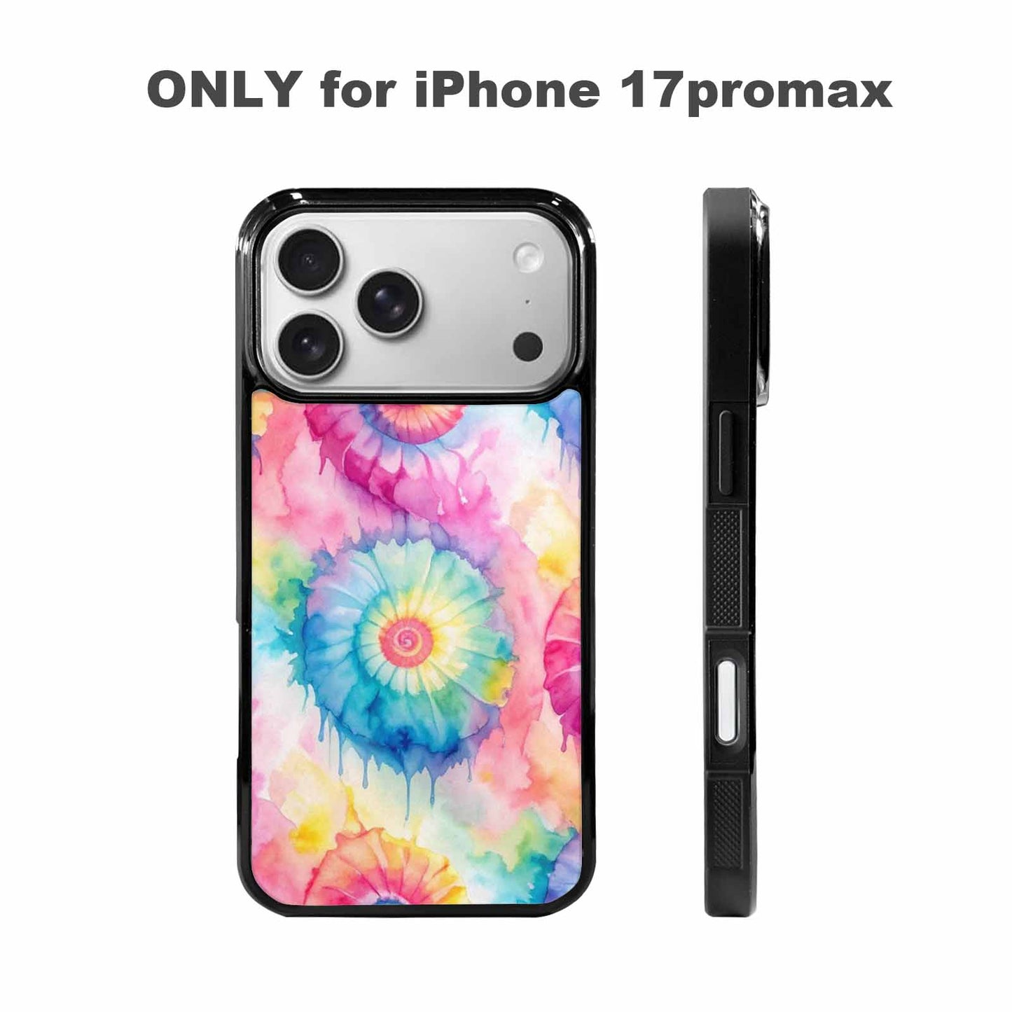 iPhone 17 Pro Max Case — Seamless Repeating Pattern Of Tie Dye, Custom Print Case Cover