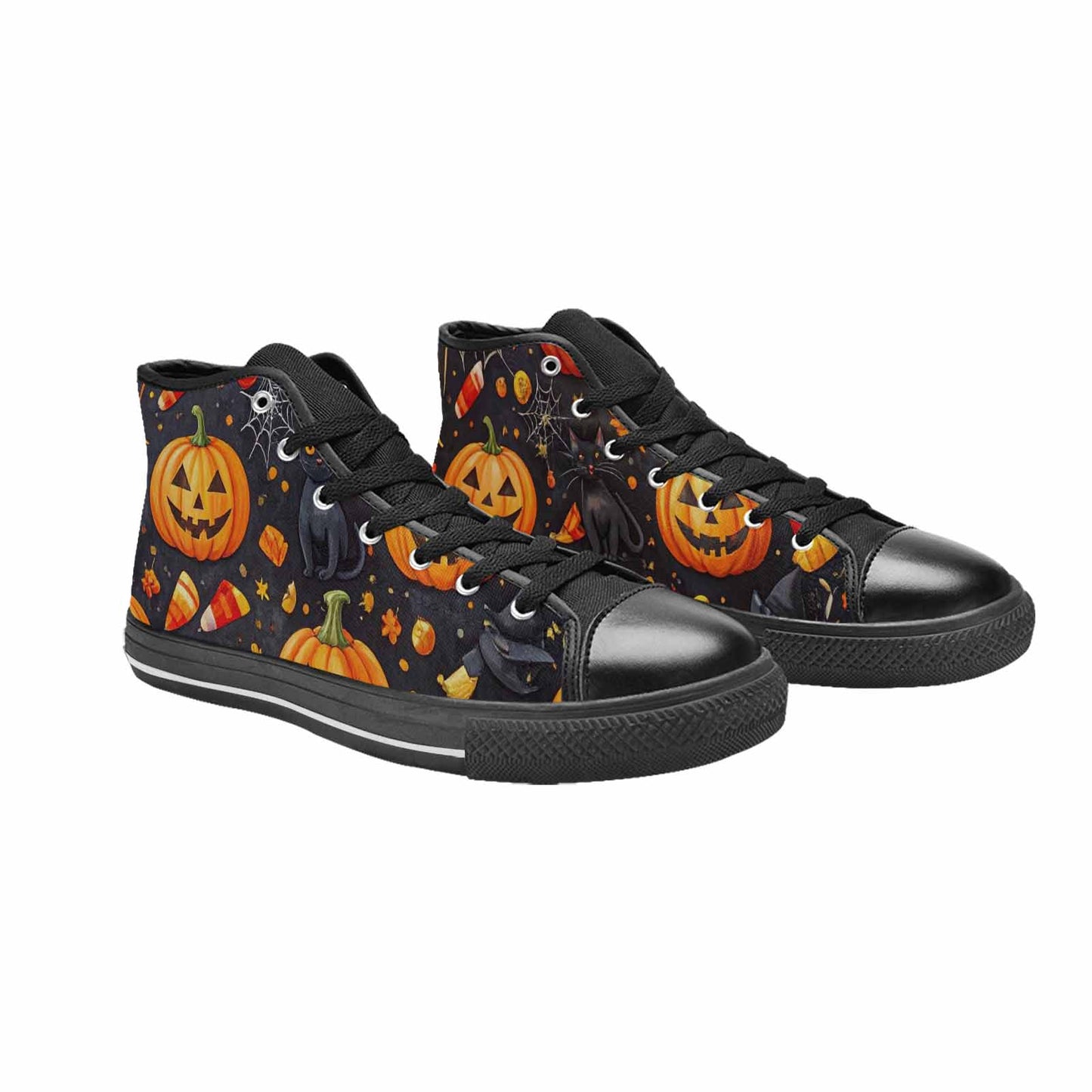 MEN'S Halloween High Top Canvas Cottagecore Custom Sneakers