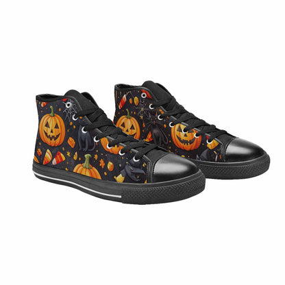 MEN'S Halloween High Top Canvas Cottagecore Custom Sneakers