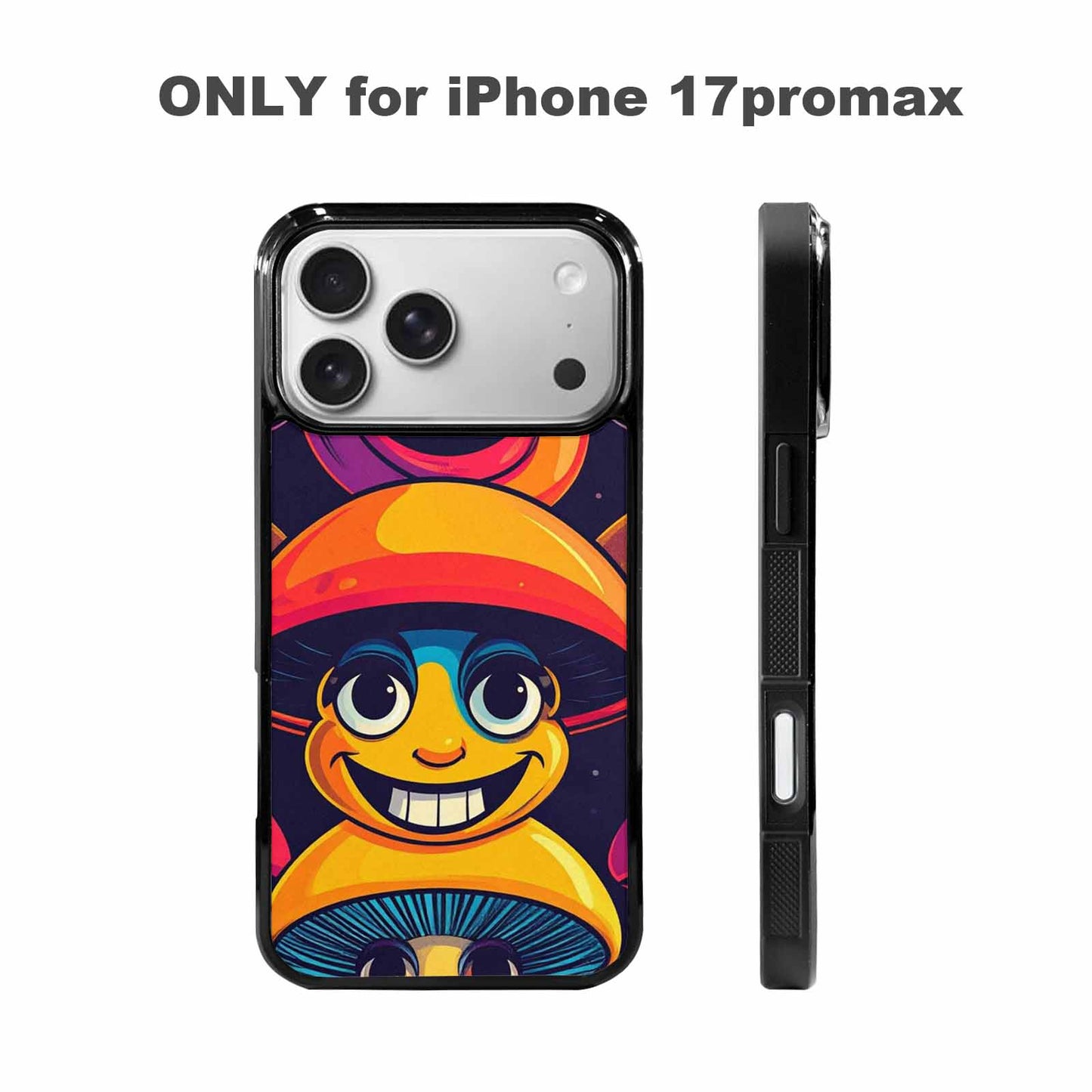 iPhone 17 Pro Max Case — Retro Mushroom Cartoon Art Retro Vintage, Custom Printed Phone Case