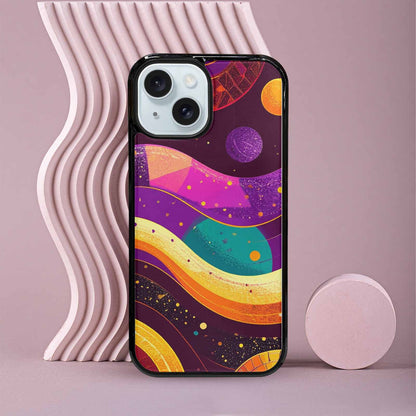 iPhone 15 Case — 1970s Disco Art Pattern, Original Design Phone Case