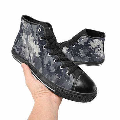MEN'S Military Camouflage Blotch High Top Canvas Surreal Sneakers