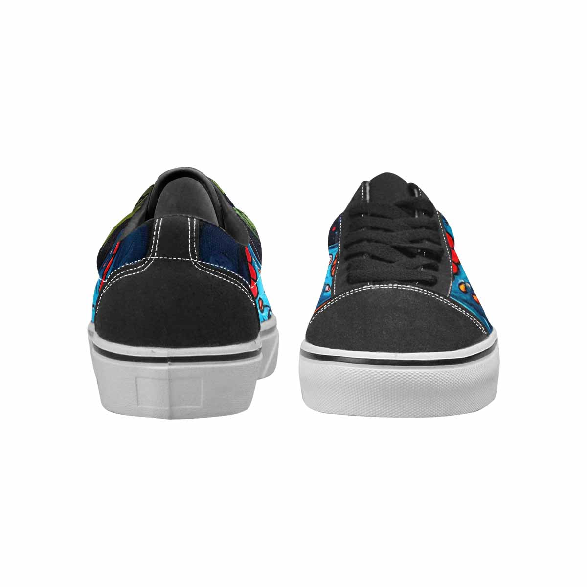 MEN'S Graffiti Skull Canvas Lace-Up Aesthetic Custom Sneakers