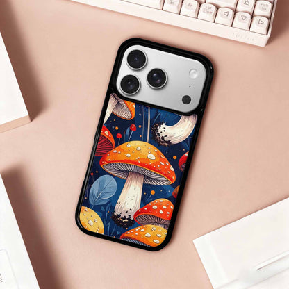 iPhone 17 Pro Case — Vivid Winter Mushroom Seamless Cartoon Cute, Custom Made Phone Cover