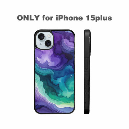 iPhone 15 Plus Case — Galaxy Aurora Nebula, Original Design Phone Case