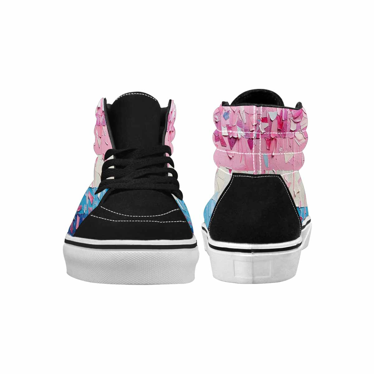 MEN'S Transgender Pride Flag High Top Canvas Dreamlike Shoes