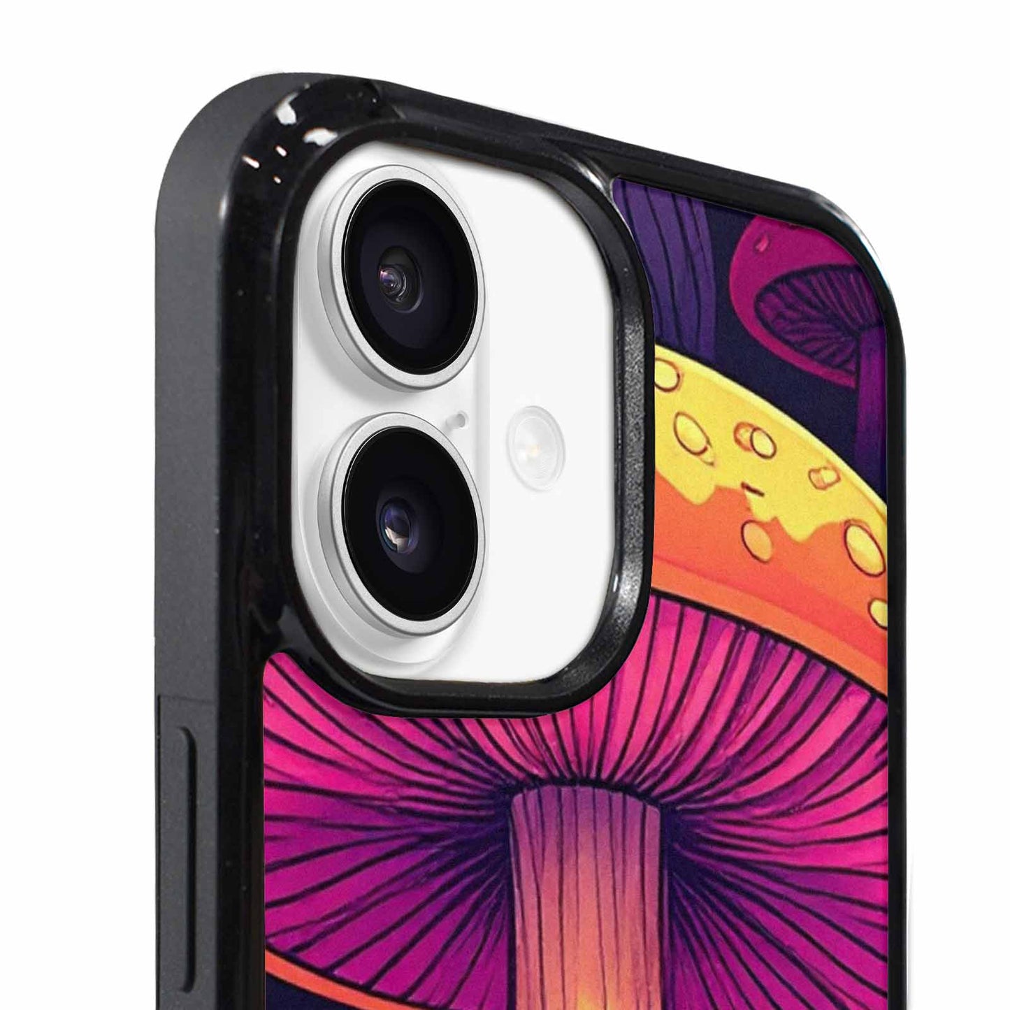 iPhone 17 Case — Psychedelic Mushroom Cartoon Pattern Cartoon Cute, Custom Made Phone Cover