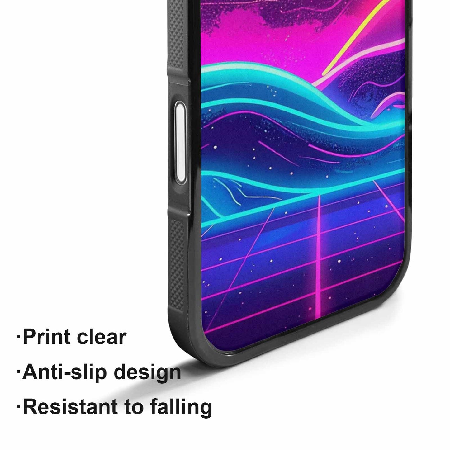 iPhone 17 Case — Neon Cartoon Art Pattern Retro Vintage, Custom Designed Case Cover