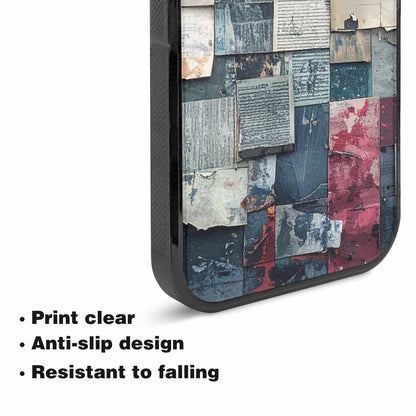 iPhone 15 Plus Case — Distressed Grunge Texture Pattern Hundreds Of, Custom Made Phone Cover